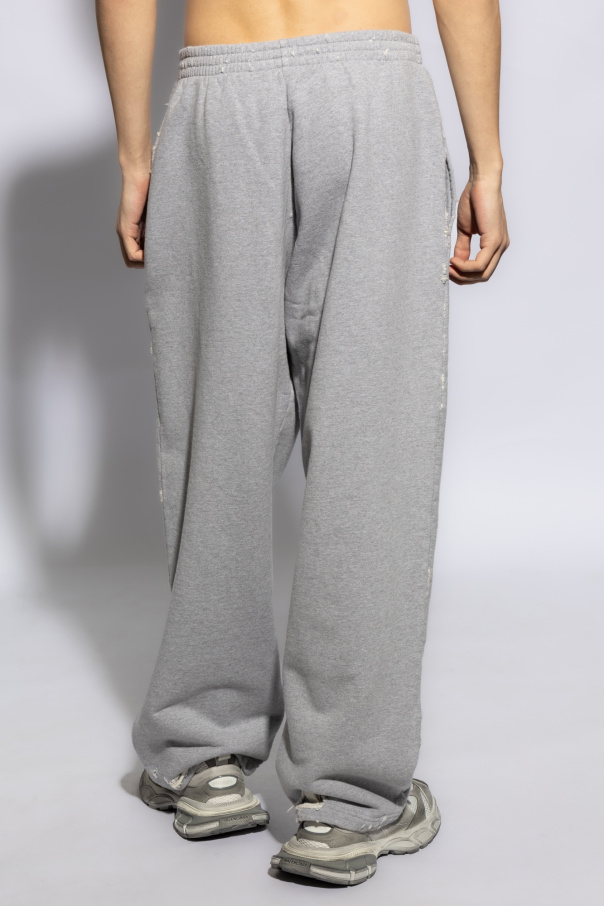 Grey Distressed sweatpants Balenciaga Forte Forte tie waist cardigan dress Arancione SchaferandweinerShops KR